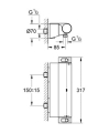 Grohe Grohtherm 2000 New bateria natryskowa z termostatem 34469001