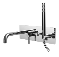 PAFFONI Light Exclusive bateria wannowa podtynkowa zespolona, chrom LIG001CR
