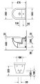 Duravit Starck 3 bidet podwieszany Compact 47,5x36,5cm Duravit 2231150000