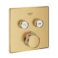 Grohe Grohtherm SmartControl Cube bateria termostatyczna do obsługii 2 wyjść, element zewnętrzny brushed cool sunrise 29124GN0