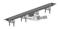 Viega Advantix Vario odpływ liniowy regulowany 30-120 cm model 4965.10 z rusztem stal biała SR4 model 4965.33, 686277+711887