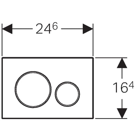 Geberit Sigma20 przycisk spłukujący, biały/chrom mat 115.882.KL.1