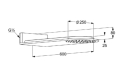 Kludi A-QA głowica natrysku 250mm 648700500