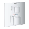 Grohe Grohtherm Cube bateria z termostatem do obsługi dwóch wyjść, element zewnętrzny 24154000