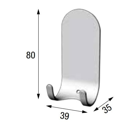 Novellini wieszak ścienny R90APPEN0E