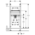 Geberit DuofixBasic element montrażowy do umywalki h-112cm 111.471.00.1