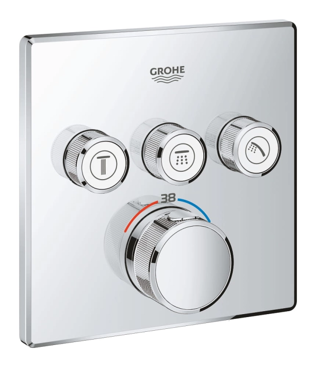 Grohe SmartControl komplet wannowy z deszczownicą, termostatem i z napełnianiem 344006ED