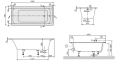 Villeroy&Boch Omnia Architectura wanna prostokątna 170x75cm UBA170ARA2V01