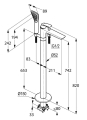 Kludi Balance bateria wannowa wolnostojąca 525900575