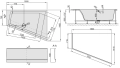 Sanplast Space Line wanna narożna asymetryczna prawa WTP-kpl/SPACE 140x180+SP 610-100-1370-01-000