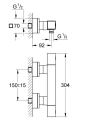 Grohe Grohtherm Cube bateria prysznicowa 34488000