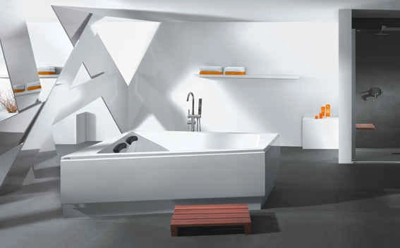 Sanplast Space Line wanna narożna asymetryczna lewa WTL-kpl/SPACE 140x180+SP 610-100-1250-01-000