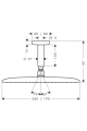 HansGrohe Raindance E360 AIR 1jet deszczownica sufitowa 27381000