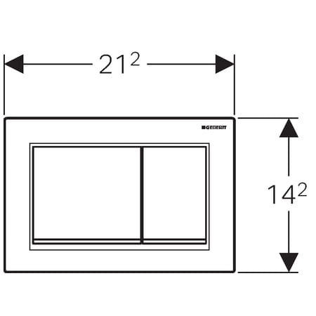 Geberit Omega 30 przycisk spłukujący biały/chrom/biały 115.080.KJ.1
