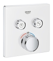 Grohe Grohtherm SmartControl Cube bateria termostatyczna do obsługi dwóch wyjść wody, element zewnętrzny, moon white 29156LS0