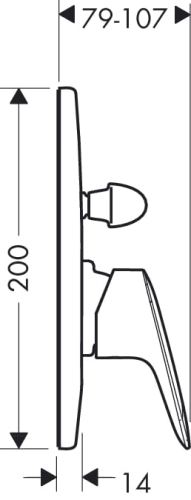 HansGrohe Logis bateria wannowa podtynkowa element zewnętrzny 71406000