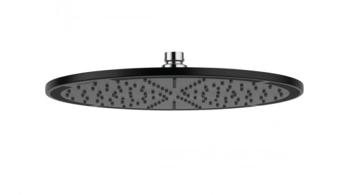 Kludi A-QA deszczownica okrągła 300mm, czarny mat/chrom 6433087-00