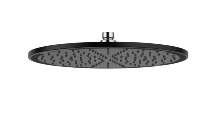 Kludi A-QA deszczownica okrągła 300mm, czarny mat/chrom 6433087-00