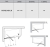 Ravak 10° parawan nawannowy 100x150cm 10CVS2-100 Lewy biały+transparent 7QLA0103Z1