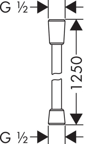HansGrohe IsiFlex wąż prysznicowy 125 cm 28272000