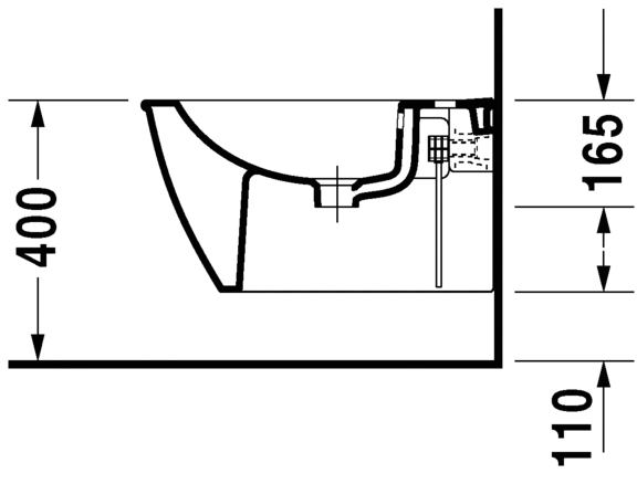 Duravit Darling New bidet podwieszany 54x36,5cm 2249150000