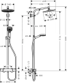 HansGrohe Crometta EcoSmart S 240 1jet komplet prysznicowy 27268000