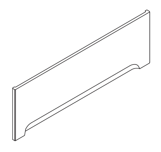 Ravak panel przedni A 170 U biały CZ001V0A00