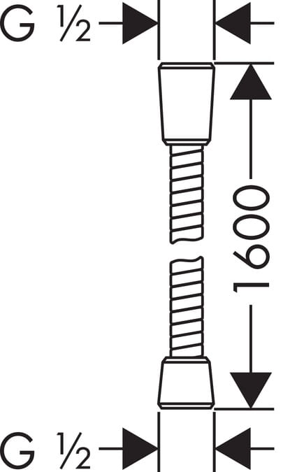 HansGrohe SensFlex wąż prysznicowy 160 cm 28136000