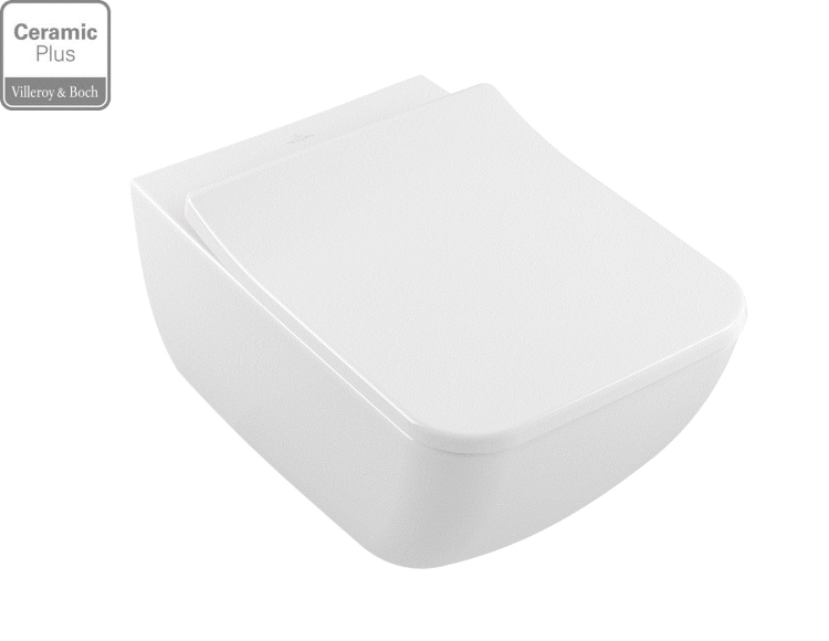Villeroy&Boch Venticello DirectFlush miska podwieszana 56x37,5cm z deską wolnoopadającą, CeramicPlus 4611RSR1