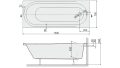 Sanplast Idea wanna prostokątna WP/IDEA+STW 70x150cm 610-180-0350-01-000