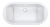 Sanplast Space Line wanna owalna WOW-kpl/SPACE 90x180+SP 610-100-0950-01-000