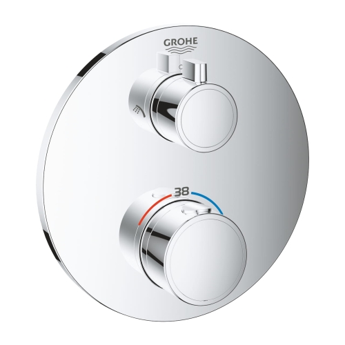 Grohe Grohtherm bateria termostatyczna do obsługi dwóch wyjść, element zewnętrzny 24076000