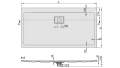 Sanplast Space Line brodzik prostokątny B/SPACE 70x120x3 615-110-0640-01-000