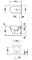 Duravit Starck 3 bidet podwieszany 54x36,5cm Duravit 2230150000