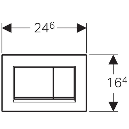 Geberit Sigma30 przycisk spłukujący, biały/chrom mat 115.883.KL.1
