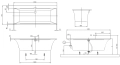 Villeroy&Boch Squaro Edge 12 duo wanna prostokątna 170x75cm UBQ170SQE2DV-01 