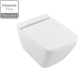 Villeroy&Boch Finion DirectFlush miska podwieszana 56x37,5cm z deską wolnoopadającą, CeramicPlus 4664R0R1+9M88S1R1