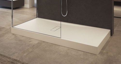 Novellini Custom brodzik prostokątny 120x80x12cm ze zintegrowaną obudową, beżowy CU1208011-11