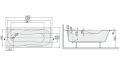 Sanplast AS wanna prostokątna WP/AS+STW 70x140cm 610-130-0012-01-000