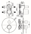 Paffoni Light bateria wannowo-natryskowa podtynkowa, chrom LIG018CR