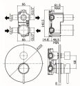 Paffoni Light bateria wannowo-natryskowa podtynkowa, chrom LIG018CR