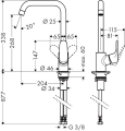 HansGrohe bateria zlewozmywakowa 31820000