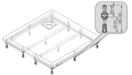Sanplast stelaż do brodzików STS-068 194-E1408