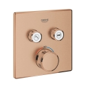 GROHE Grohtherm SmartControl Cube bateria termostatyczna do obsługii 2 wyjść, element zewnętrzny brushed warm sunset 29124DL0
