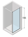 Novellini Kali F ścianka boczna 80cm KALIF78-1B