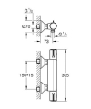 Grohe Grohtherm 800 Cosmopolitan bateria prysznicowa z termostatem 34558000
