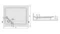 Sanplast Free Line brodzik prostokątny B/FREE 80x120x5+ST3 615-040-1390-01-000