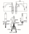 Paffoni Effe bateria wannowa 3-otw. EF040CR