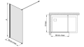 Ścianka P/FREE-80-W0 Sanplast 600-260-0420-42-401