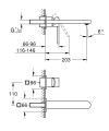 Grohe Plus L-size bateria umywalkowa podtynkowa, element zewnętrzny 29306003